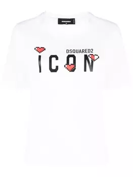 Dsquared2 Icon logo-print T-shirt, белый