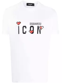 Dsquared2 Icon logo-print T-shirt, белый