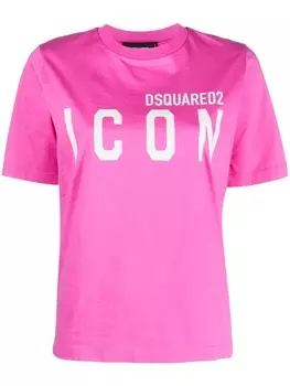 Dsquared2 Icon logo-print T-shirt, розовый