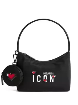 Dsquared2 Icon-print heart-motif tote bag, черный