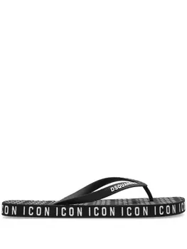 DSQUARED2 Icon шлепанцы, черный