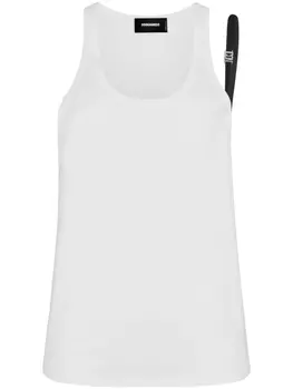 Dsquared2 Icon strap-detailed tank top, белый