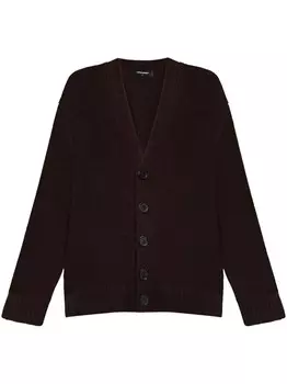 DSQUARED2 кардиган hool, коричневый