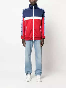 DSQUARED2 кардиган на молнии с логотипом, синий