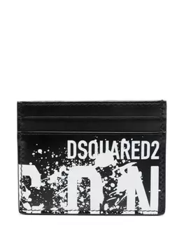 Dsquared2 картхолдер с логотипом, черный