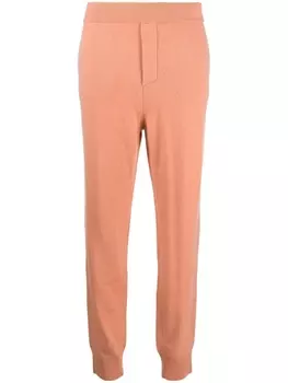 Dsquared2 кашемировые брюки с логотипом, розовый