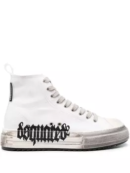 Dsquared2 кеды Berlin с эффектом потертости, белый