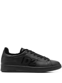 Dsquared2 кеды на шнуровке, черный