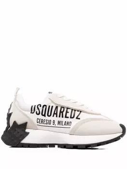 DSQUARED2 кеды с логотипом, белый