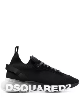 Dsquared2 кеды с логотипом, черный