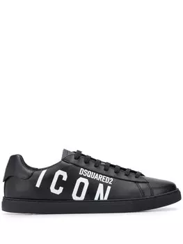 Dsquared2 кеды с логотипом, черный