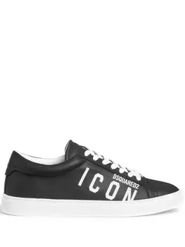 DSQUARED2 кеды с логотипом Icon Forever, черный