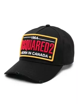 Dsquared2 кепка Born In Canada с вышитым логотипом, черный