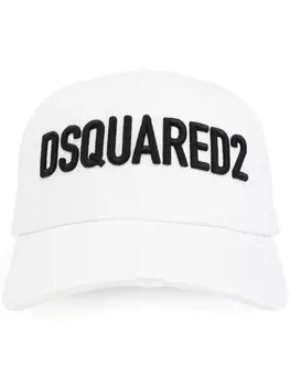 Dsquared2 кепка дальнобойщика с вышитым логотипом, белый