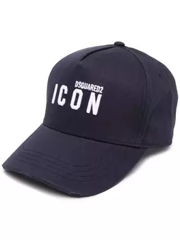 Dsquared2 кепка Icon с вышитым логотипом, синий