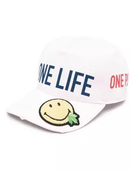 Dsquared2 кепка One Life One Planet из коллаборации со Smiley, розовый