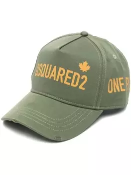 DSQUARED2 кепка с логотипом, зеленый