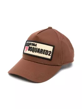 Dsquared2 кепка с нашивкой-логотипом, коричневый