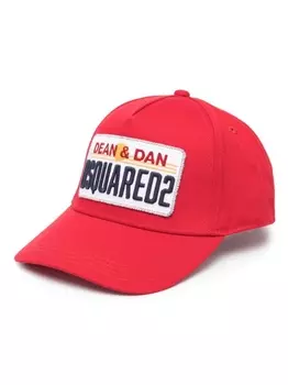 Dsquared2 кепка с нашивкой-логотипом, красный