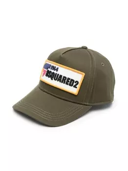 Dsquared2 кепка с нашивкой-логотипом, зеленый