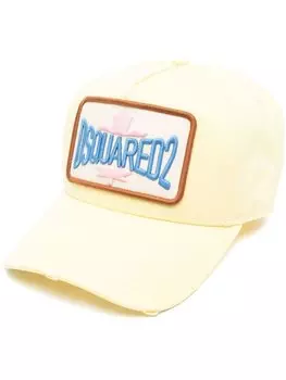 Dsquared2 кепка с нашивкой-логотипом, желтый
