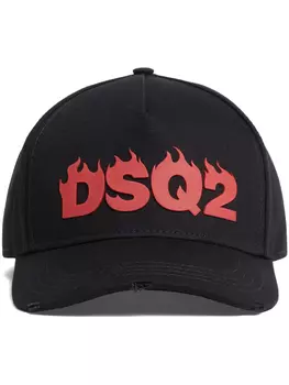 DSQUARED2 кепка с тисненым логотипом, черный