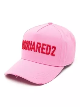 Dsquared2 кепка с тисненым логотипом, розовый
