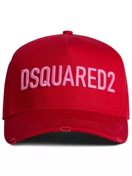 Dsquared2 кепка с вышитым логотипом, красный