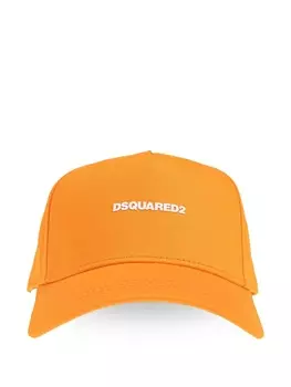 DSQUARED2 кепка с вышитым логотипом, оранжевый