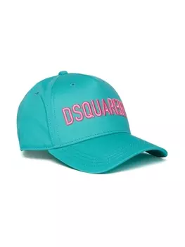 Dsquared2 кепка с вышитым логотипом, синий