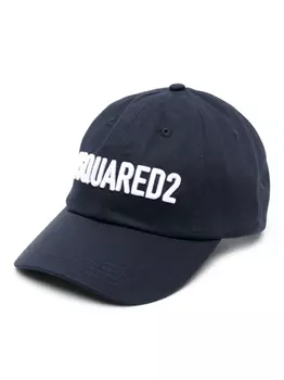 Dsquared2 кепка с вышитым логотипом, синий