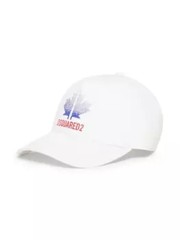 DSQUARED2 KIDS бейсболка с логотипом, белый