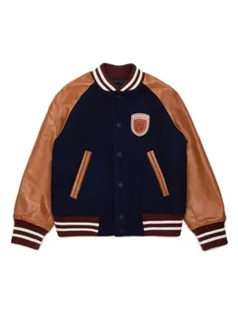 DSQUARED2 KIDS бомбер с логотипом, синий