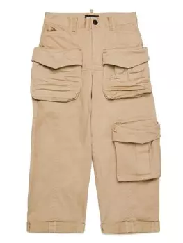 DSQUARED2 KIDS брюки карго, нейтральный цвет