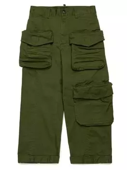 DSQUARED2 KIDS брюки карго, зеленый