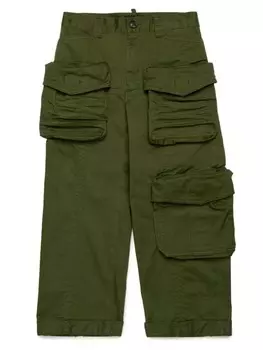 DSQUARED2 KIDS брюки карго, зеленый