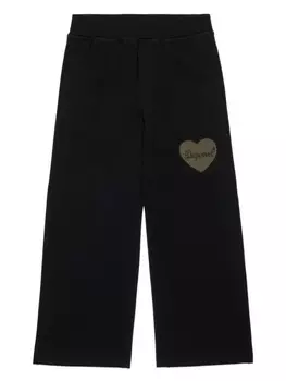 DSQUARED2 KIDS брюки с логотипом, черный