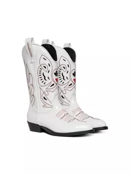 Dsquared2 Kids dSQUARED2 KIDS кожаные ковбойские сапоги, белый
