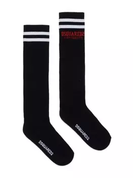 Dsquared2 Kids dSQUARED2 KIDS носки с логотипом-интарсия, черный