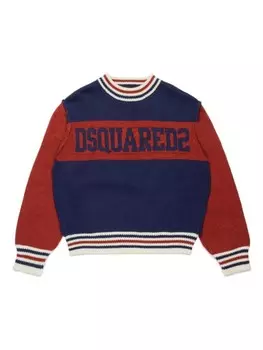 DSQUARED2 KIDS джемпер с логотипом, синий
