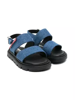 DSQUARED2 KIDS джинсовые сандалии, синий