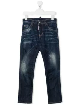 DSQUARED2 KIDS джинсы прямого кроя, синий