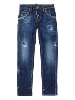 DSQUARED2 KIDS джинсы с эластичным поясом, синий