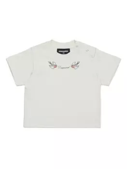 DSQUARED2 KIDS футболка с логотипом, белый