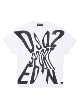 DSQUARED2 KIDS футболка с логотипом, белый