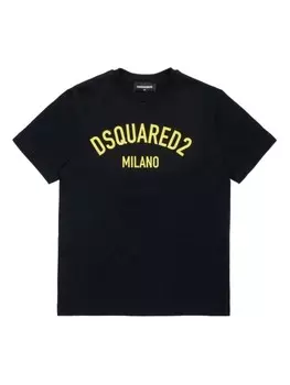 DSQUARED2 KIDS футболка с логотипом, черный