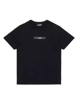 DSQUARED2 KIDS футболка с логотипом, черный