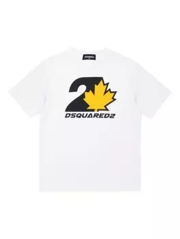 DSQUARED2 KIDS футболка с логотипом D2, белый