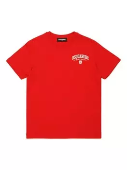 DSQUARED2 KIDS футболка с логотипом D2, красный