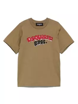 Dsquared2 Kids футболка с логотипом DSQUARED2 KIDS, коричневый
